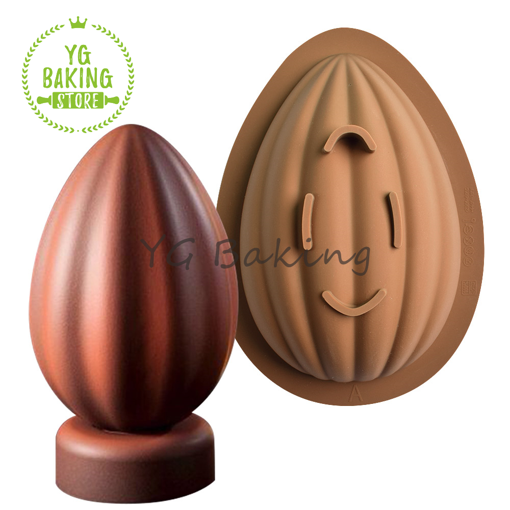 Dorica, varios huevos de Pascua, de molde para Mousse de Chocolate, bricolaje, rompible, molde de silicona para dulces, herramientas de decoración de pasteles, utensilios para hornear