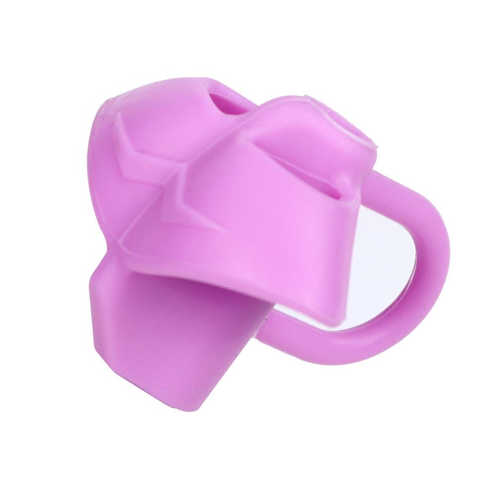 3 finger silikone blyant korrigerende greb børn begyndere skrivegreb værktøj pen skrift hjælp armatur korrekt finger position: Lilla