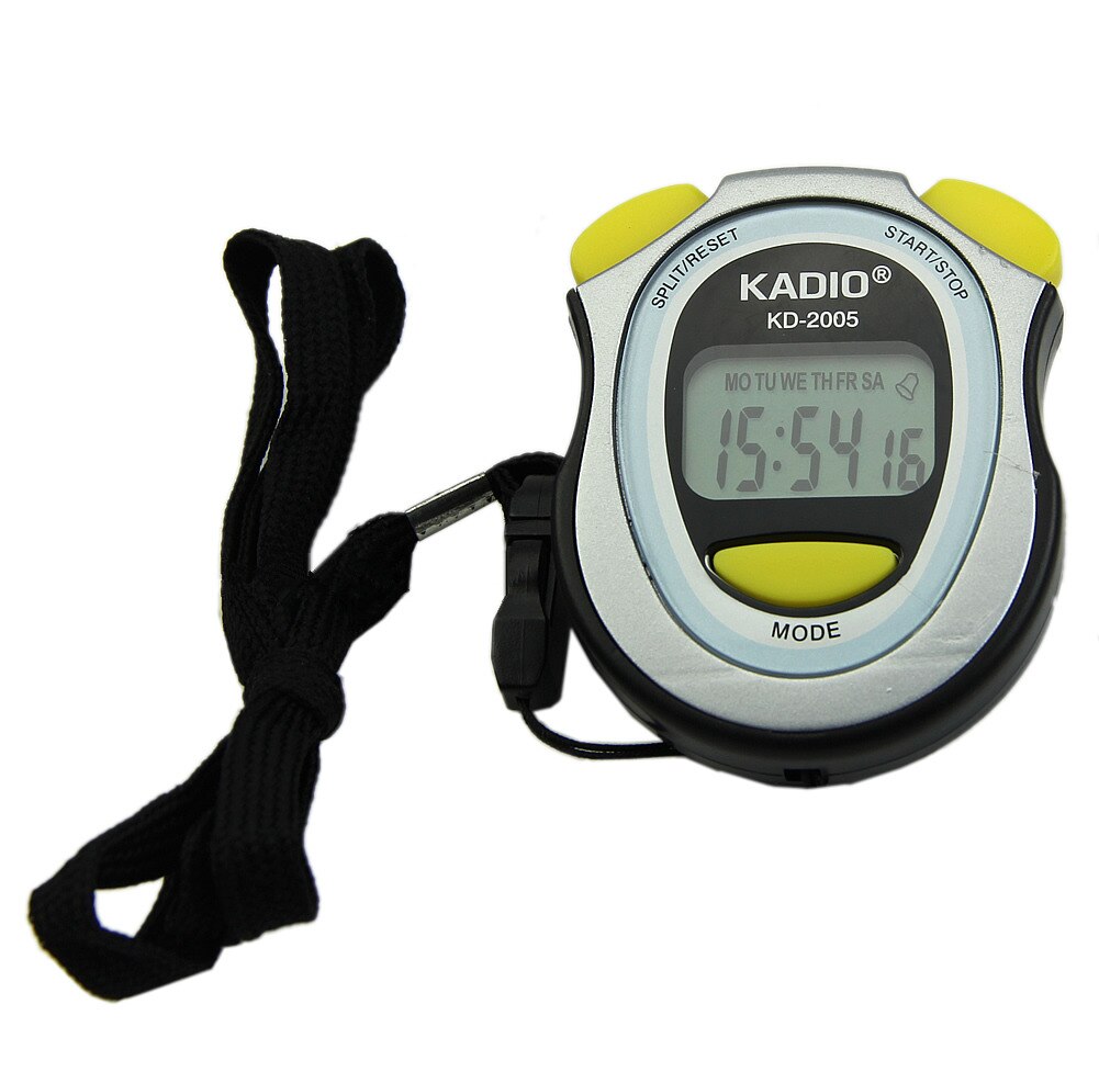 Handheld Digitale Lcd Sport Stopwatch Counter Timer Chronograaf