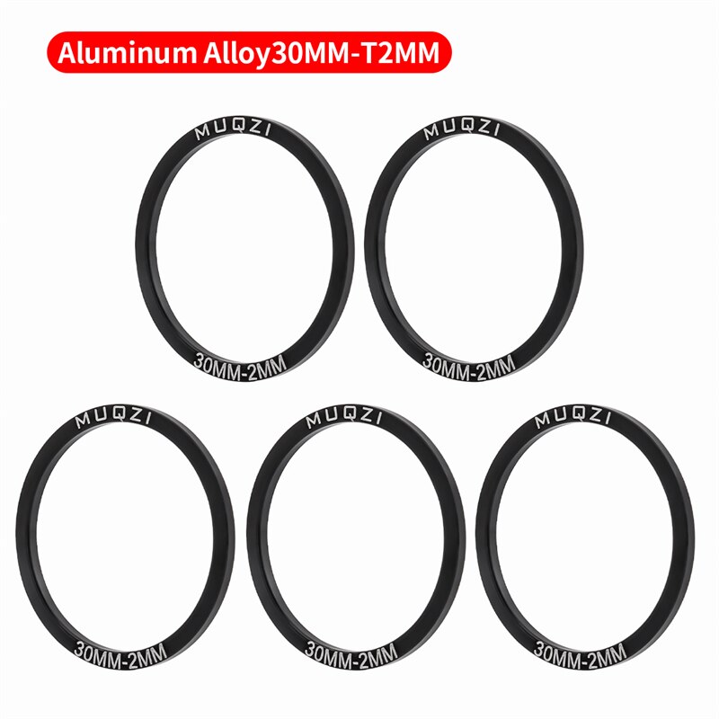 MUQZI 5 uds arandela de bielas BB30 BB86 BB91 BB92 PF30 MTB arandela de manivela de bicicleta de carretera 24 29 30MM espaciador de manivela: Castaño