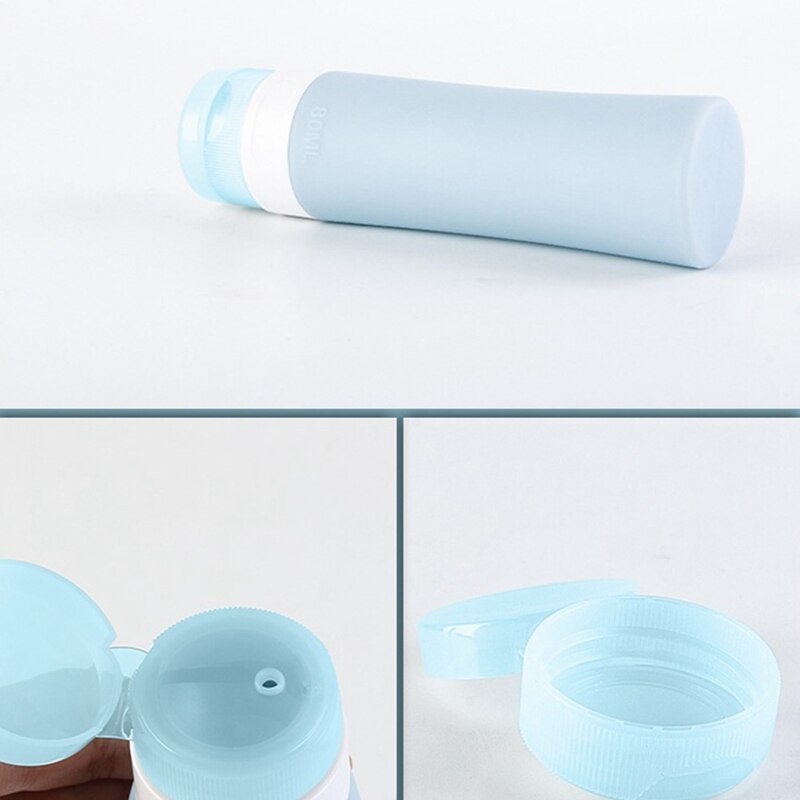 Silikonowe przenośne kobiety mężczyźni pakowanie na podróż butelka na balsam szampon wanna pojemnik na kosmetyki torba