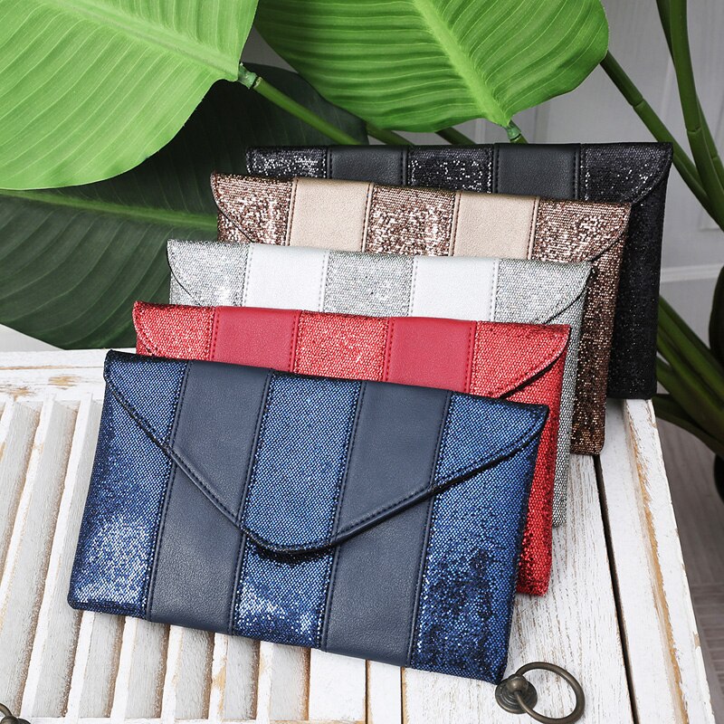 PEPRCLA Mode Vrouwen Clutch Bag Lovertjes Envelop Handtas Dag Koppelingen Dames Handtassen Purse