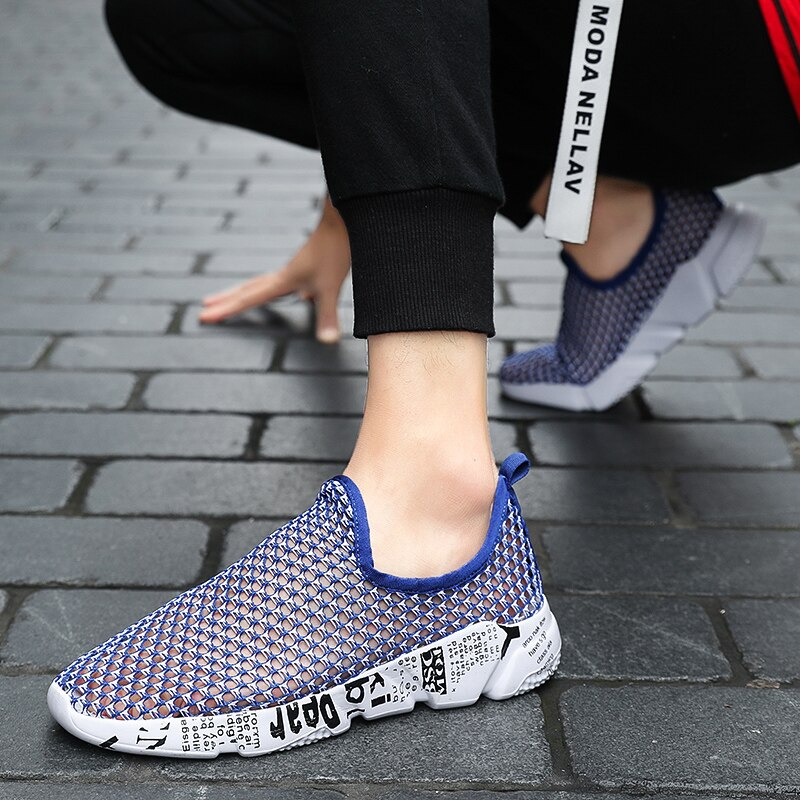 Tenis masculino tennisskor för män billiga sneakers sneakers air mesh gym sport atletiska skor herrskor: Blå / 8