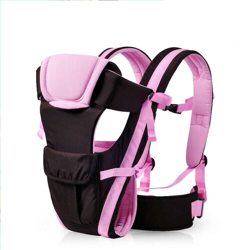 4 Kleuren Baby Carrier Sling Rugzak Front Terug Borst Ergonomische 4 Positie: Roze