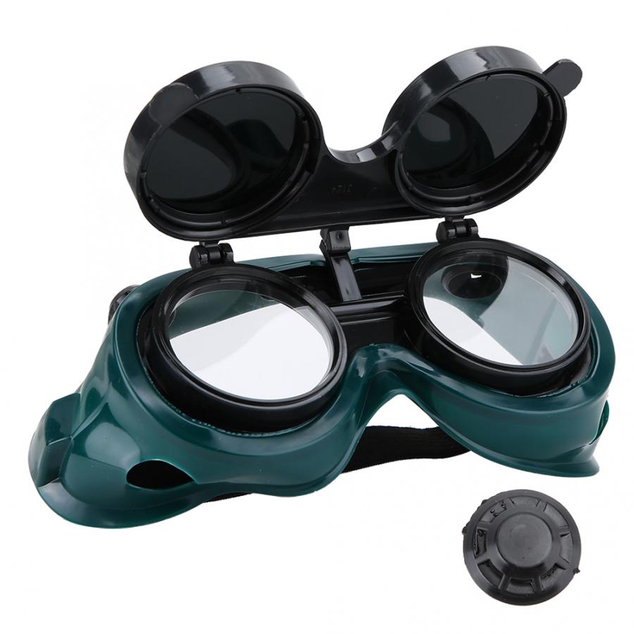 Safety Welding Goggles Dual Lens Flip Labor Cutting Grinding Protective Glasses Anti Splashing Dual Lens Goggles