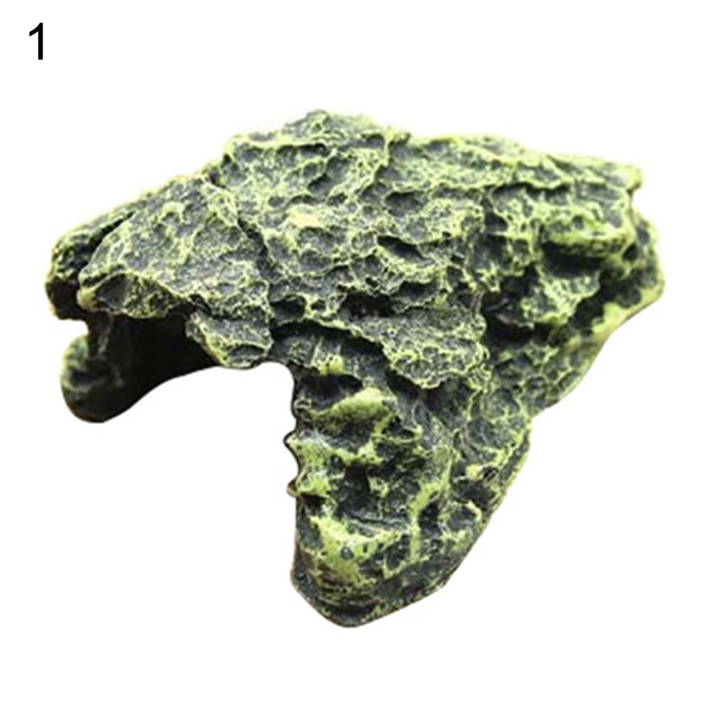 Pet Products Aquarium Decor Cute Pet Turtle Climbing Hill Roof Terrace Floating Island Aquarium Turtle Hide Cave Tree Holes: 1