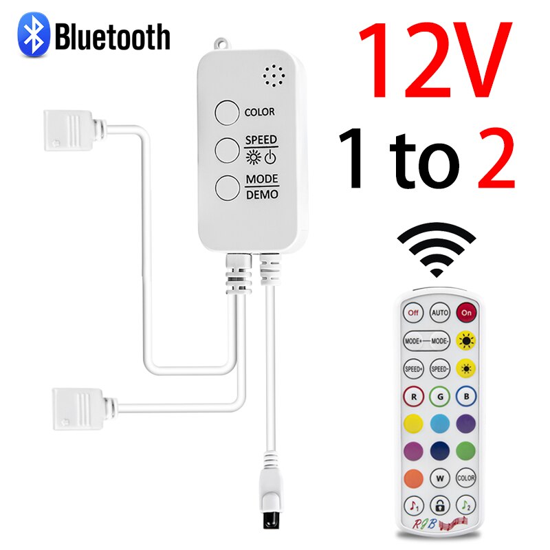 Bluetooth LED 12V Controller RGBW RGBWW RGB LED Strip Controller for RGB Strip Tape APP Music Color Dimmer Controller IR Remote: Bluetooth 4pin 2