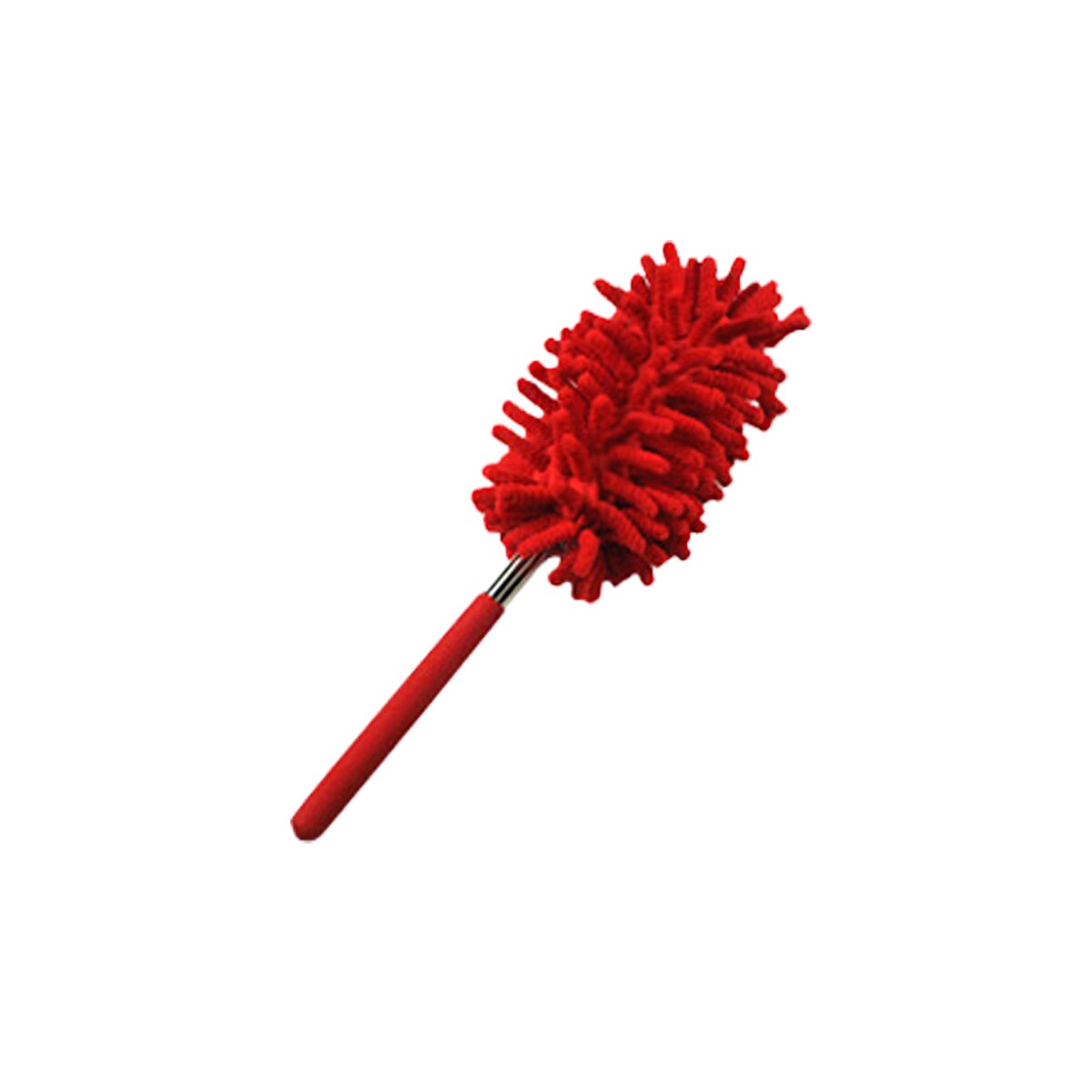 Extendable Telescopic Microfibre Duster Cleaning Brush Washable Table Car Anti-Static House Cleaning Brush 27-75 cm: Red