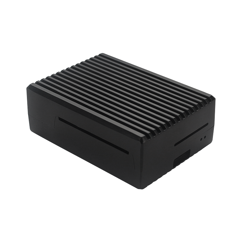 Aluminum Alloy Case for Raspberry Pi 4 Black Box Metal Shell Passive Cooling Enlosure Case for Raspberry Pi 4 Model B