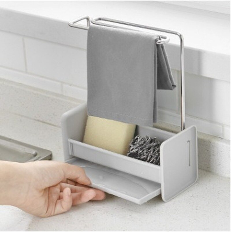 Kitchen rag towel rack Iron Rack Pool Storage Rack... – Vicedeal