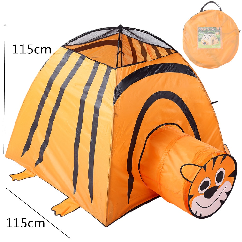 YARD 2 in 1 Tiger Indoor Outdoor Play Tent Tunnel Tent Kid Kinderen Playhouse Indoor Kid Tent