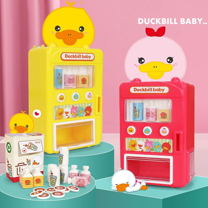Speelgoed Vogelbekdier Automaat Kinderen Speelhuis Puzzel Muntautomaten Drankautomaat Jongen Meisjes Speelgoed