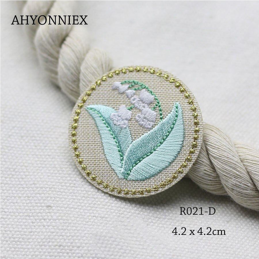 1 stuk schattige ronde bloemenpatches voor kledingborduurwerk, strijkapplicaties voor bloemen voor kinderjurken, kledingpatches voor doe-het-zelf