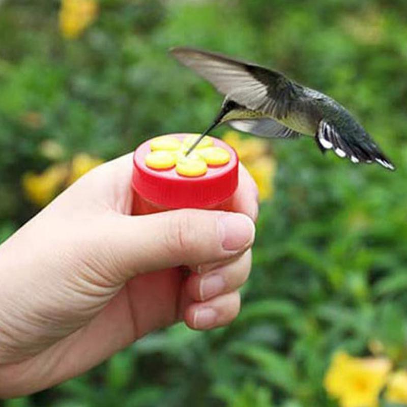 Handheld Hummingbird Feeders Mini Hand Feeder With Suction Cup Window Bird Feeders With Perch Cleaning Brush Outdoors Garden