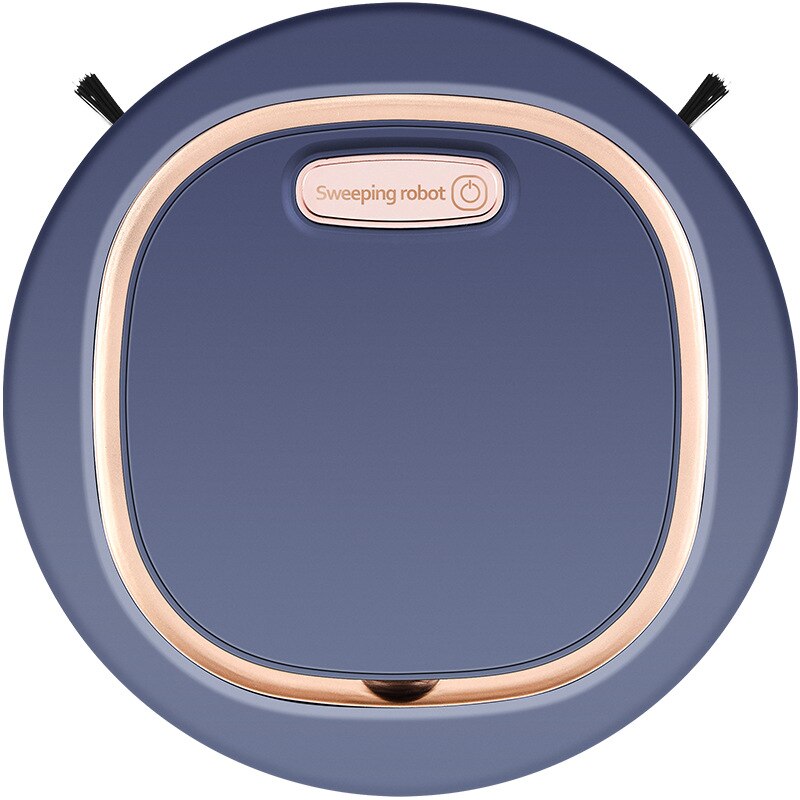Robot Vacuum Cleaner, Strong Suction, Inteligent Super Thin Robot Vacuum Cleaner Rechargeable Auto Robot Cleaner: Blue