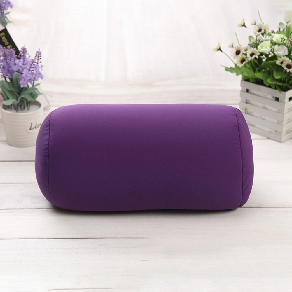 Oreiller de voyage unisexe, coussin de dos à Micro billes, coussin solide, coussin de voyage, maison, lit, cou de sommeil: Violet