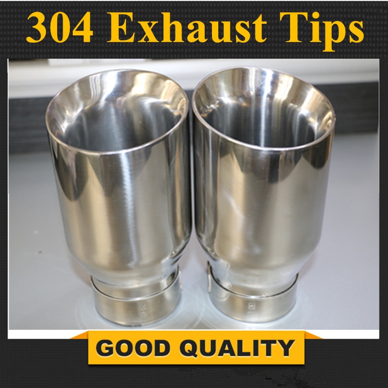 High:Inlet 63mm to Outlet 89mm stainless steel universal Exhaust Tip, Escape car exhaust tip 1 piece