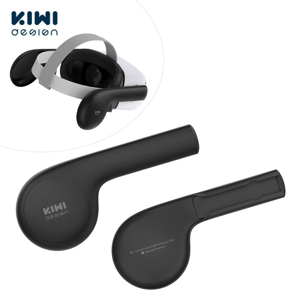 KIWI Silicone Ear muffs For Oculus Quest/ Quest 2 VR Headset A Enhancing Sound Solution For Quest 2 (1 Pair)