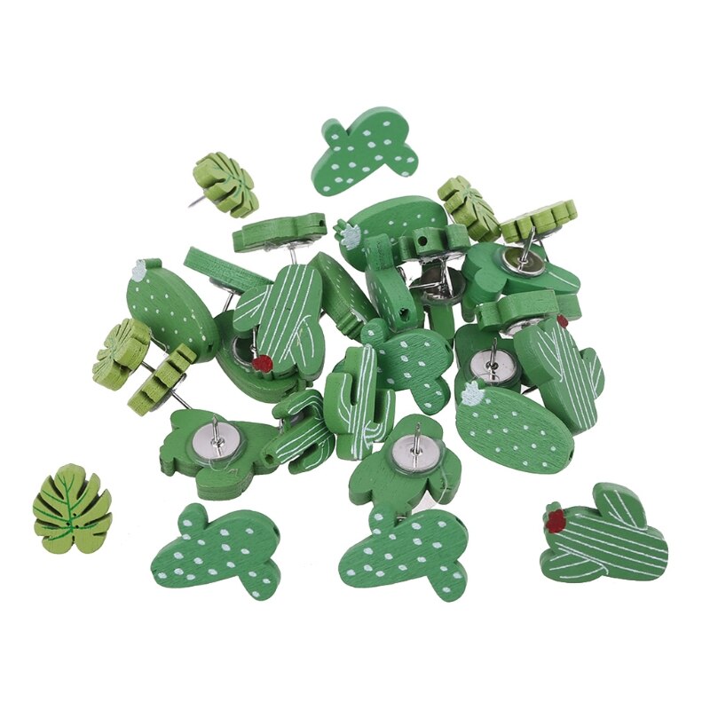 30Pcs Cactus Punaise Punaise Kurk Boord Pins Diy Voor Art Photo Bericht Muur Decoratieve School Kantoorbenodigdheden