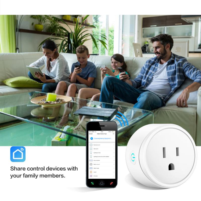 Wireless Power Socket Remote Control Socket WiFi Smart Plug Power Statistics Smart Socket For Alexa/Google Home