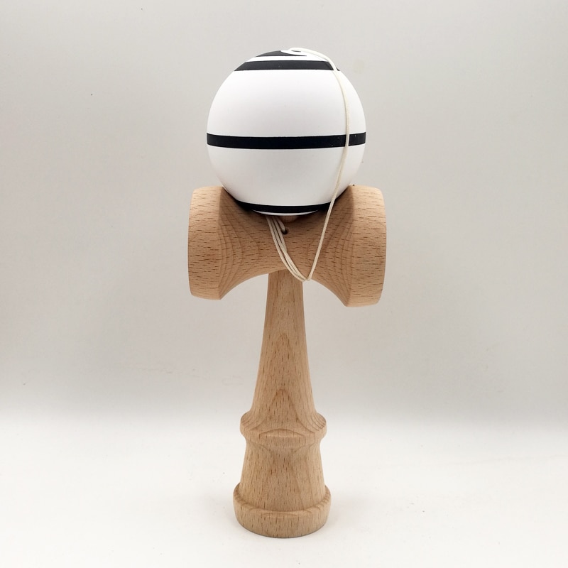 Eight Trigrams Kendama,Newest kendama made from Natural Beech,60CM Tama with Silk Rubber Coating,V2.0 Beech Ken
