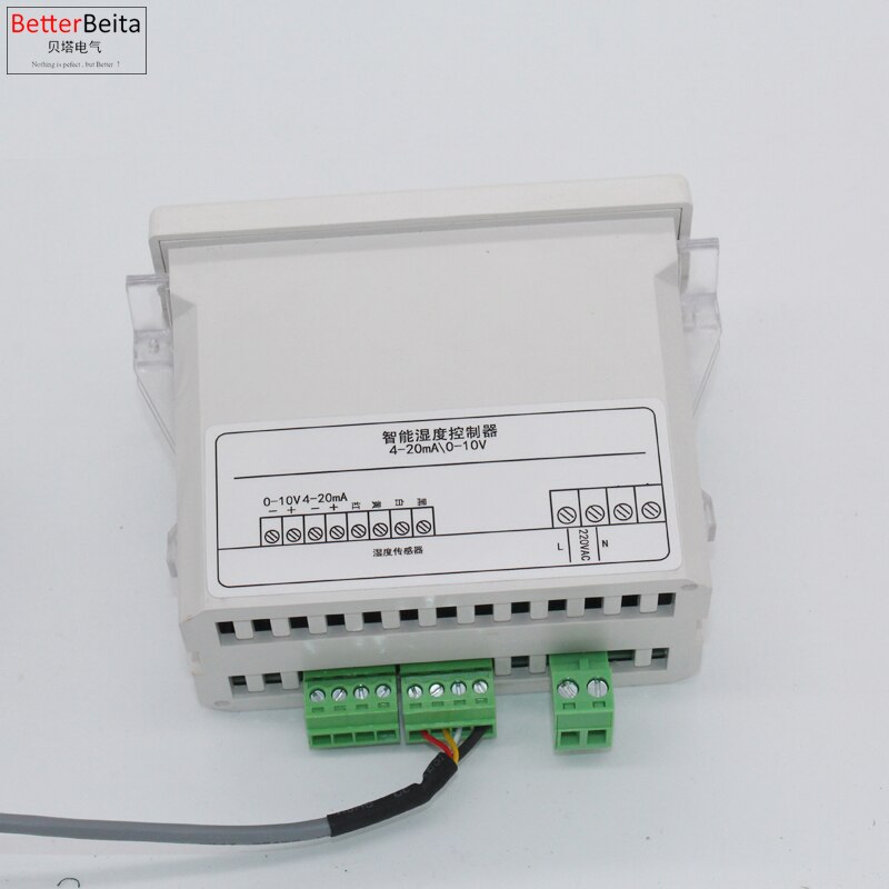 Linear 4-20mA and 0-10V output 0-99.9%RH air humidity controller with humidity sensor Digital display moisture meter