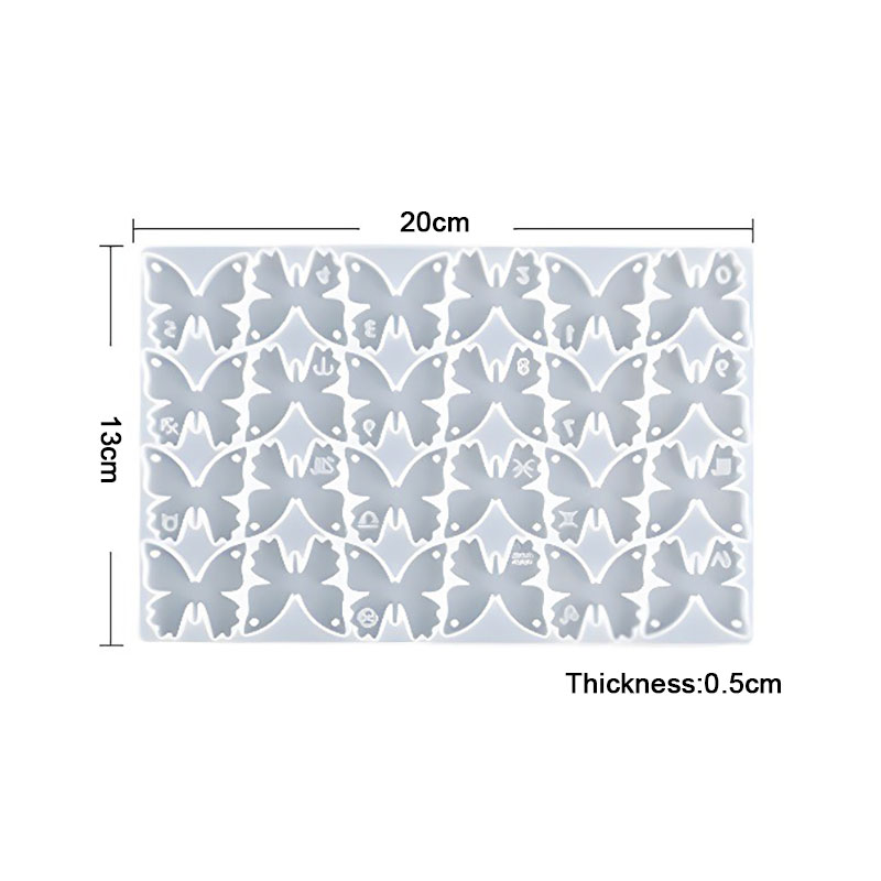 Voor Plezier Epoxyhars Siliconen Mal Forsleutelhanger Hanger Vlinder Ketting En Oorbellen Diy Ambachten Sieraden Ornamenten Maken Ambachten: Donker Kaki