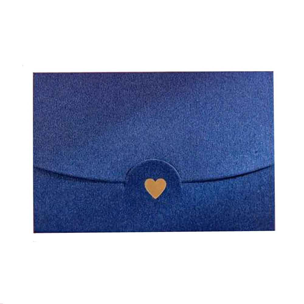 Stationary Small Envelope 10.5*7CM For Letter Pearlescent Paper Paper Envelopes Name Card Mini Envelopes Greeting Card: black