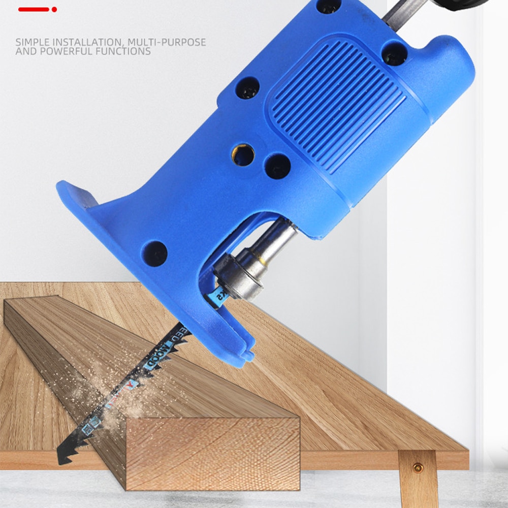 Electric Drill Converter Reciprocating Circular Saw Saber Jig Saw Multifunction Chainsaw Woodworking Household DIY Cutter Tools