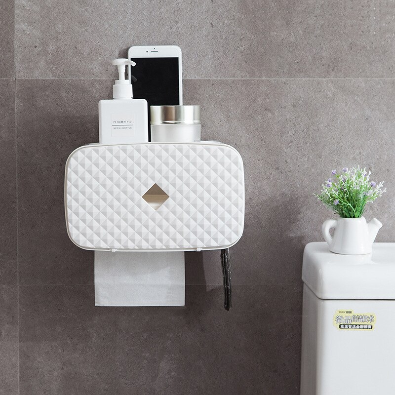 Tissue Dispenser Wall-mounted kitchen Tissue Holder Toilet Storage Box Rack Napkin Home Organizer Accessories Sanitary Paper