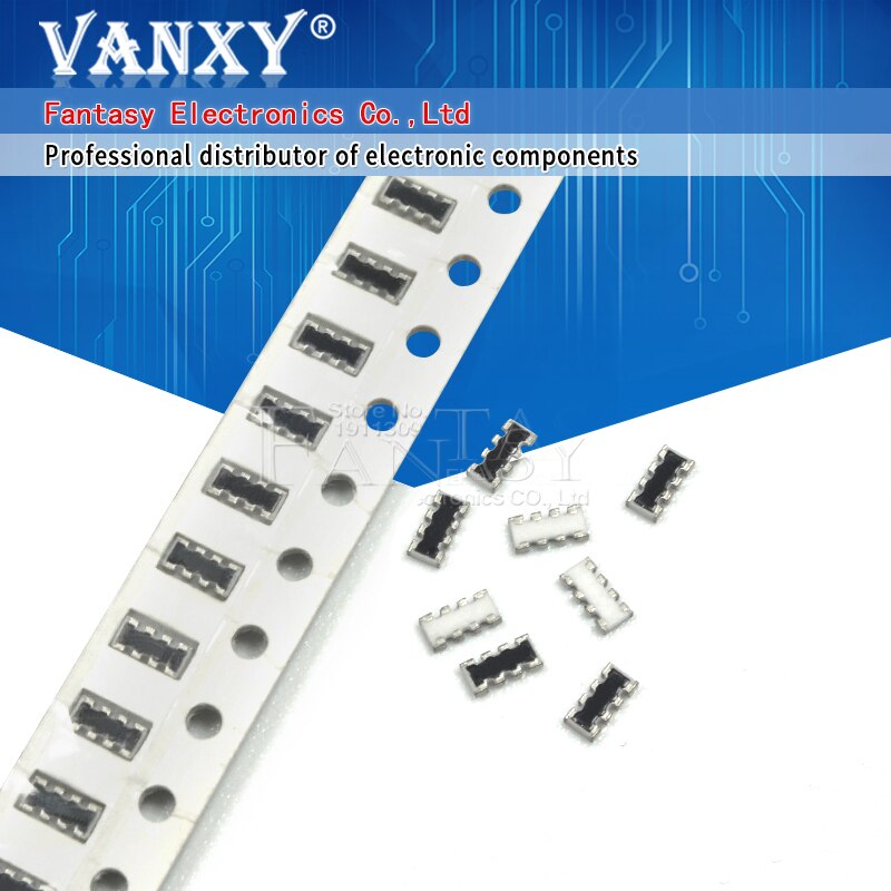 200 pces smd exclusão 0603 8p4r 2*4p 4.7k 4k7 ohm rede resistor array