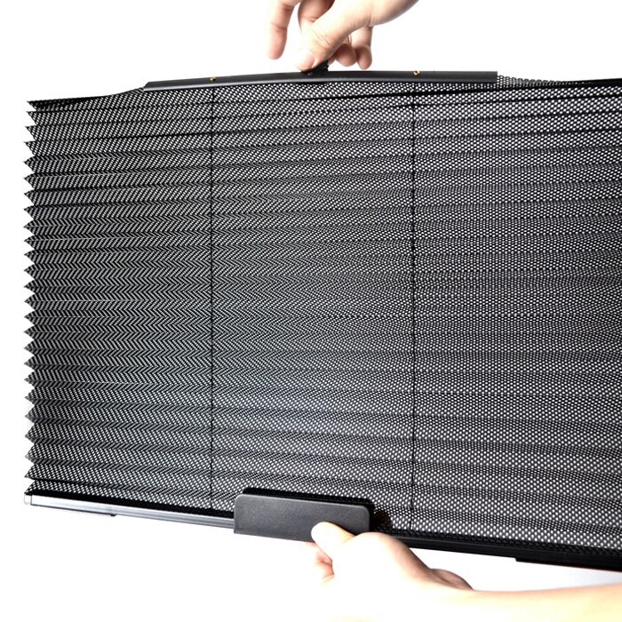 64*46CM Car Truck Auto Retractable Side Window Curtains Retractable UVProtection Cover Sun Shield Black For Vehicle Side Windows