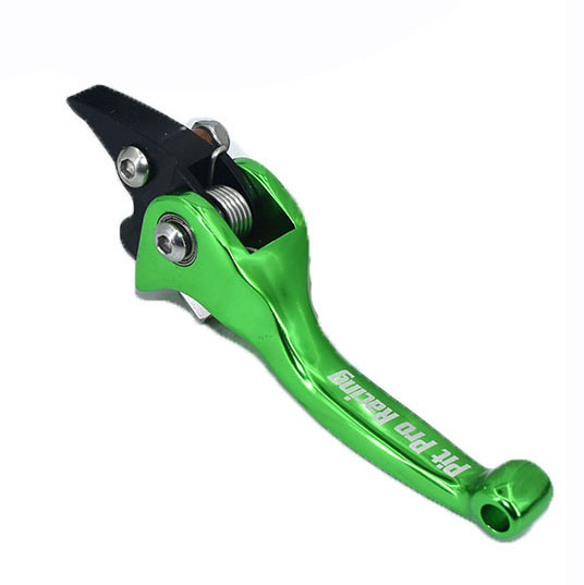Palancas de freno de embrague para motocicleta Pit Pro Racing CNC F3 2nd, manillar Universal para motocross CR CRF YZF WRF KX KXF: Verde