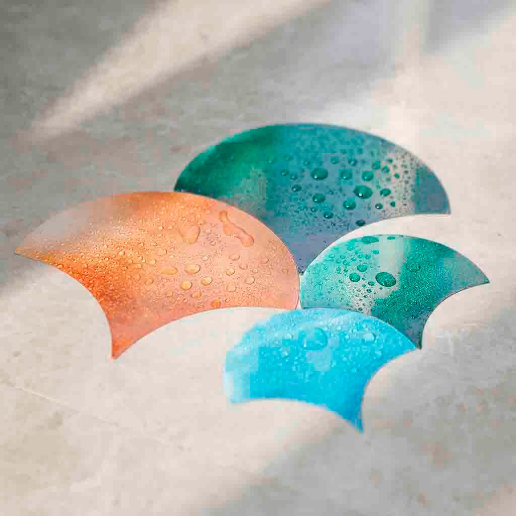 Scales wallpaper wall stickers fish scale paste tile art wall wall decal stickers DIY kitchen bathroom decoration