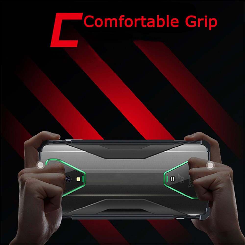 Telefondeksel for xiaomi black shark helo 2/ 3 pro metallbeskyttende bakdeksel anti ramme kant type
