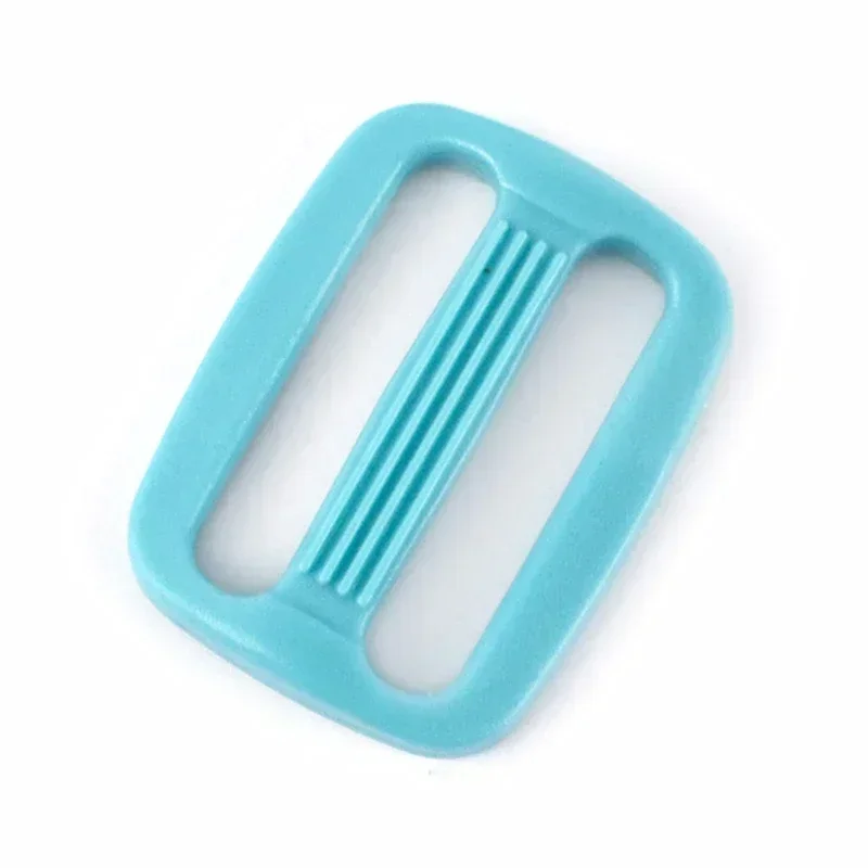 Boucles à anneau en plastique pour sac à dos, 20 pièces, 15/20/25mm, ceinture, fermoir coulissant Tri-Glide, sangle de sac, crochets de réglage, accessoire de couture: 8 # / Sans nickel blanc