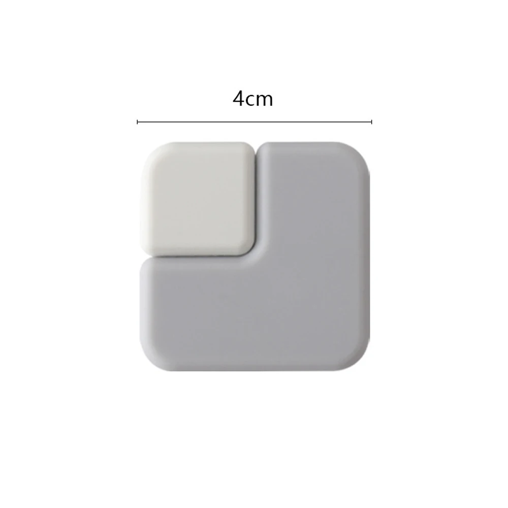 muurbeschermer Pad Deurstopper Siliconen handvat Bumpers Zelfklevende Mute Anti-Shock Protection Porte Pad Home Improvement: Zilver