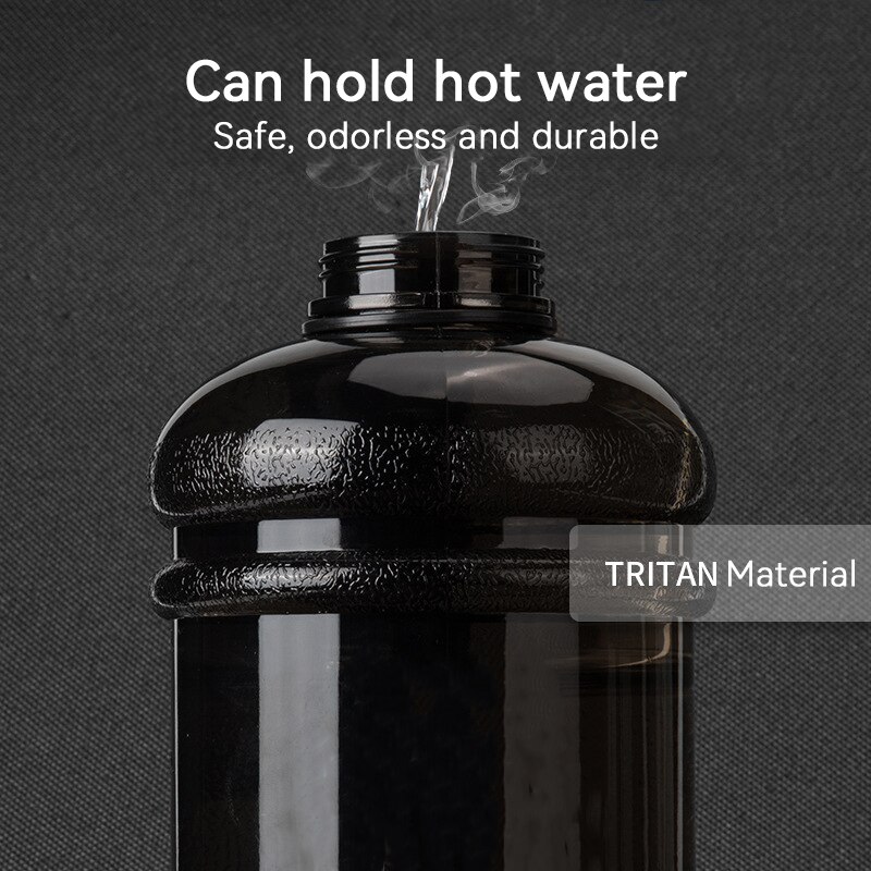 3700ml store vannflaske shaker flaske med håndtak utendørs fitness løpe gym trening plast sports vannflasker
