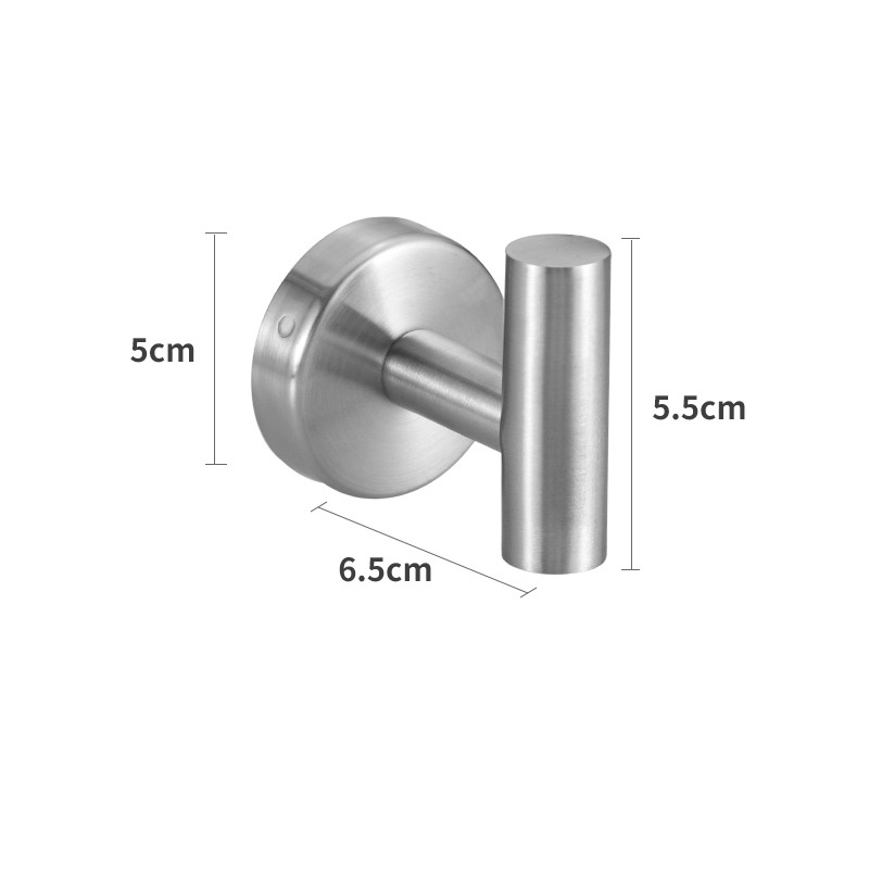 Zwarte badkamer hardware set accessoires roestvrijstalen handdoekenrek toiletrolhouder haak badkamer plank organisator set: Black