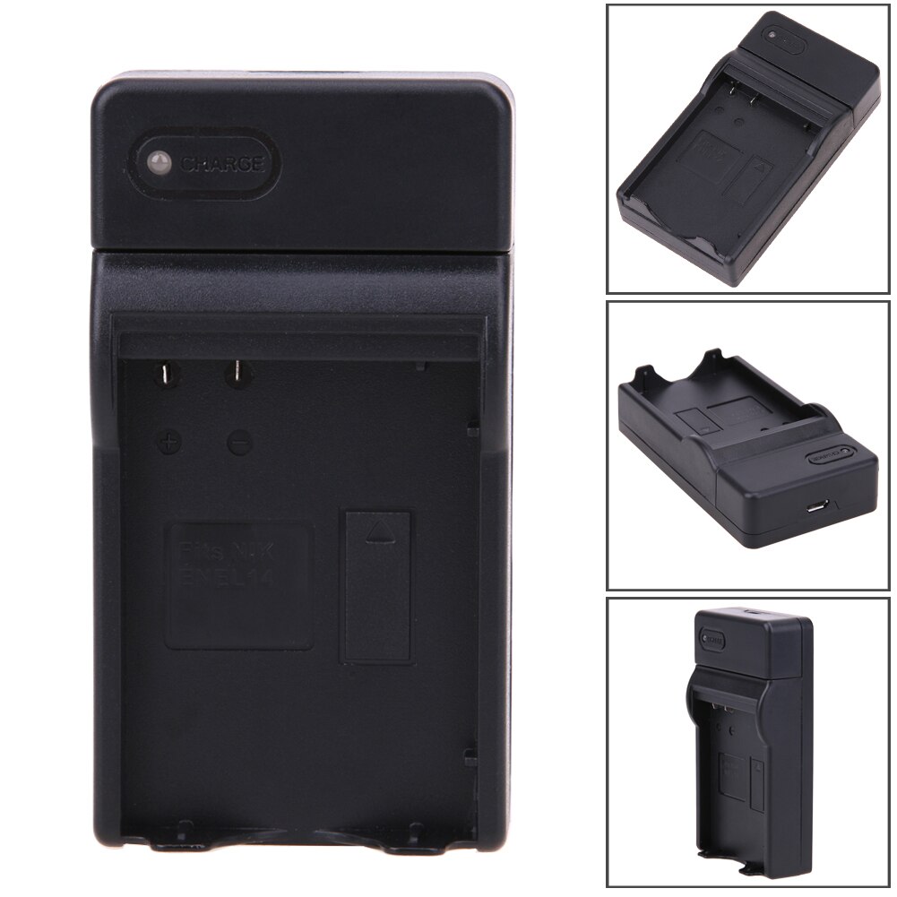 Dc 5v 400 mah usb oplader kamera batteri strømforsyning dock kamera akkumulator oplader dock til nikon en -el14