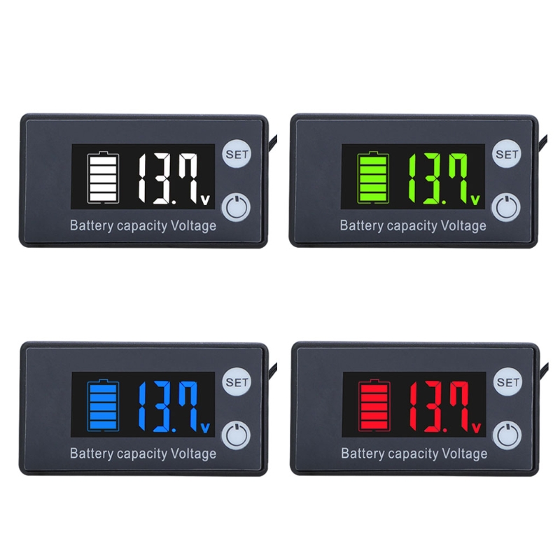 Battery Charge Level Indicator DC 7-70V Lithium Battery Capacity Meter Voltmeter