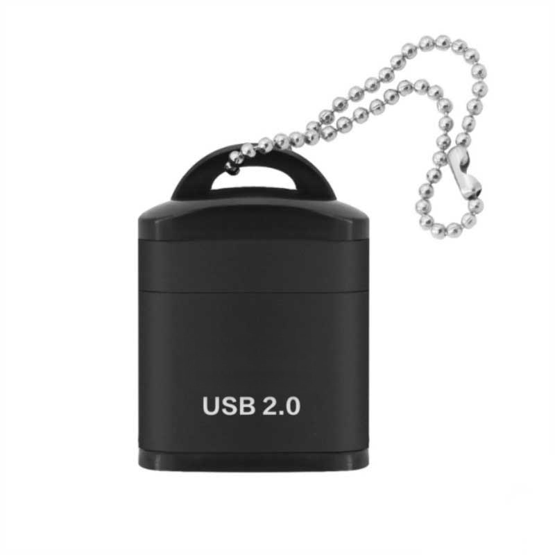 Mini High Speed USB 2.0 Card Reader TF Micro SD Memory Card Adapter For PC Computer Laptop Notebook Car Micro SD Card Reader: WHITE