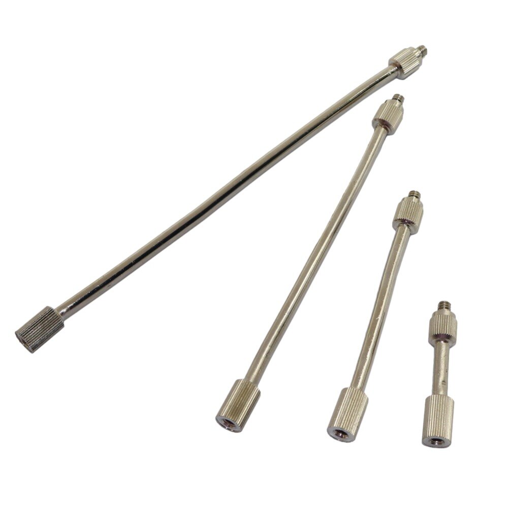 50mm/98mm/146mm/188mm Copper 3/16 Inch Thread Mist Nozzles Extension Rod Fog Atomization Sprayer Flexible Extension Pole 1 PC