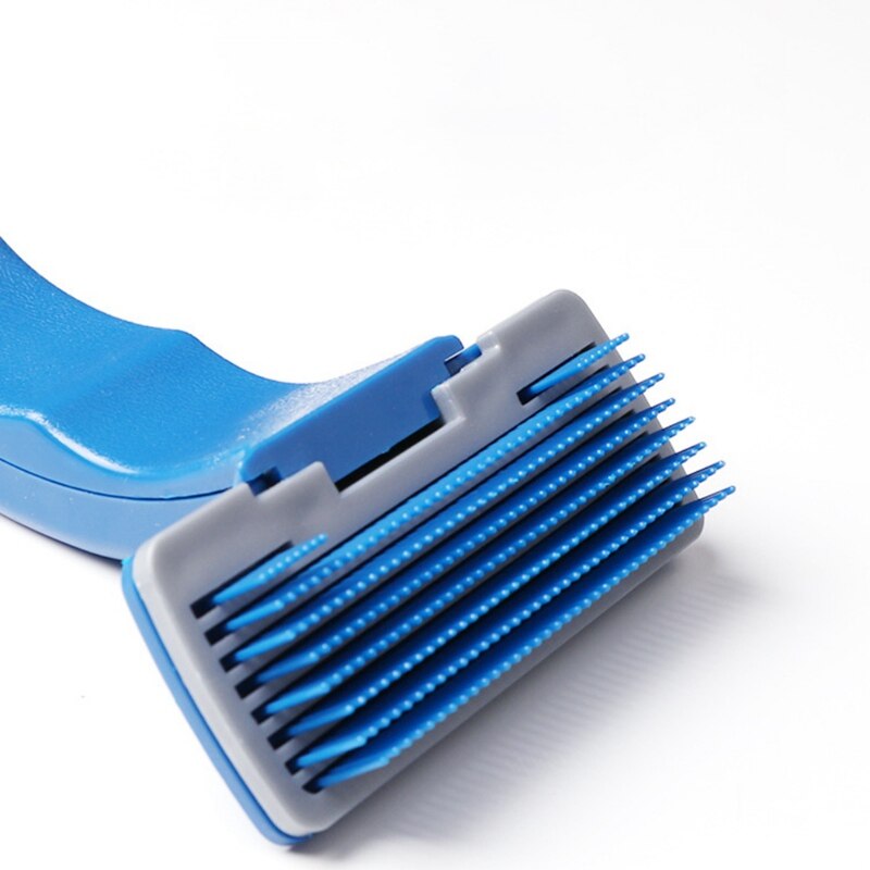 Een Knop Zelfreinigende Grooming Borstels Pet Dematting Deshedding Tool Past voor Lange Medium Kort Haar