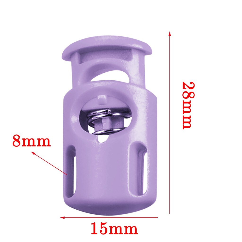 Rope Cord Locks Clip End Single Holes Luggage Lanyard Fasten Stopper Sliding Plastic Stopper Cord Lock koordstopper stoper