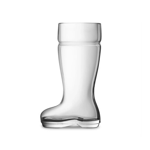 Vaso de cerveza con forma de botas creativas, vaso transparente de cerveza de tiro, vaso de jugo de caramelo KTV, vaso de cerveza especial lindo: 580mL