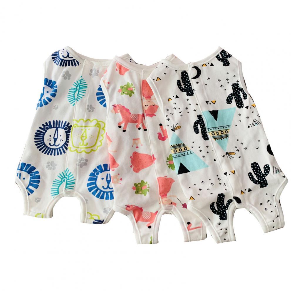Mono portátil para mascotas, mono de algodón para perro, estampado, amigable con la piel, traje de destete para mascotas