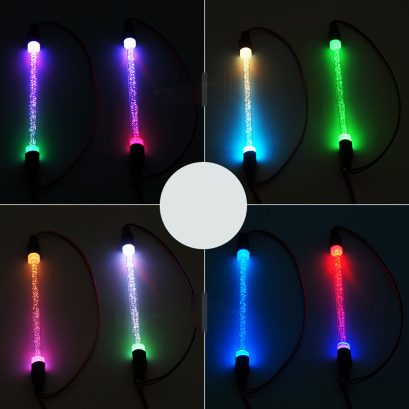 YEAHRUN-luces LED de colores para coche teledirigido, accesorios de decoración de chasis de camión, barra de tubo de luz, piezas de camión sobre orugas: Blanco