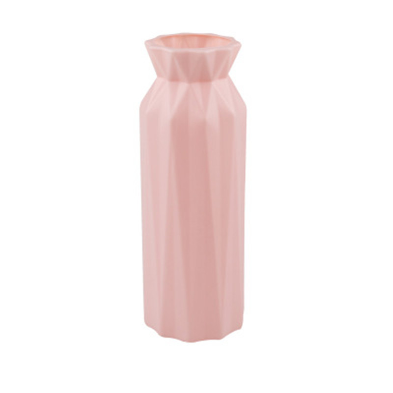 Origami Vases Imitation céramique Pot de fleur panier plantes de table décoration de la maison bonsaï décor fleur Arrangement conteneur: C2-7.2X20.5CM