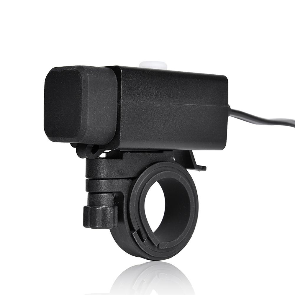 Dual USB 12V Waterproof Motorbike Motorcycle Handlebar Charger 5V 1A/2.1A Adapter Power Supply Socket for iphone Samsung Huawei